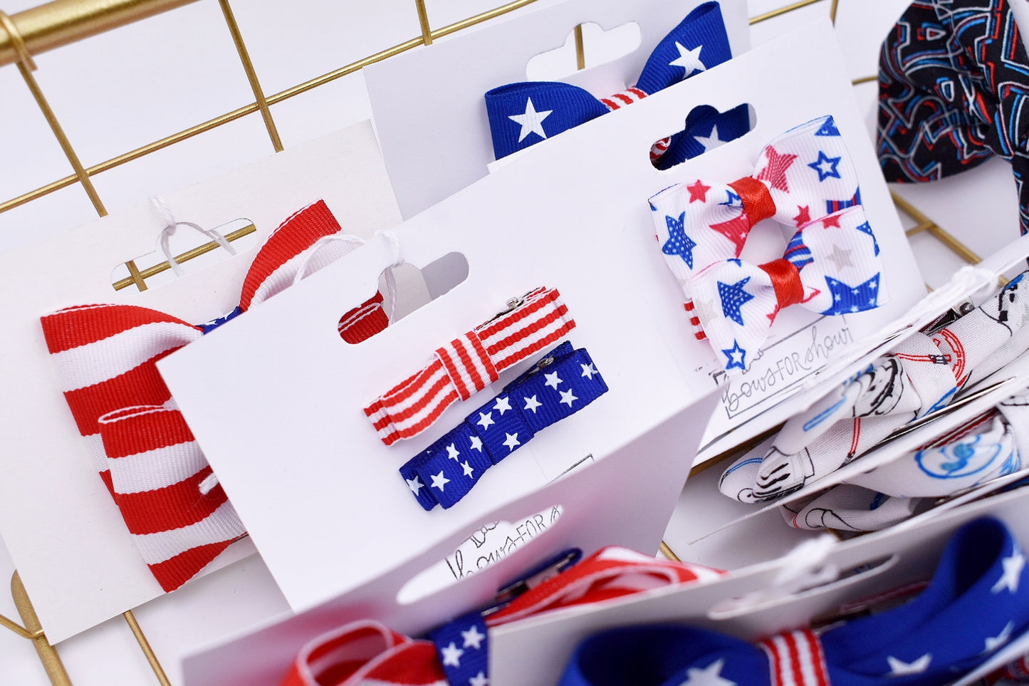 Stars and stripes clip set