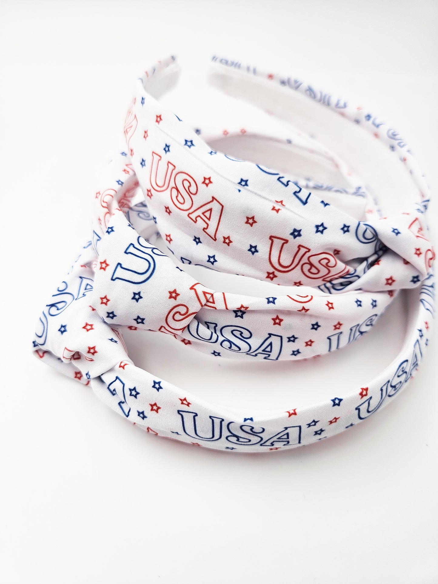 Knotted USA headband