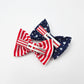 Stars and stripes pigtail hair bows