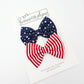 Stars and stripes pigtail hair bows