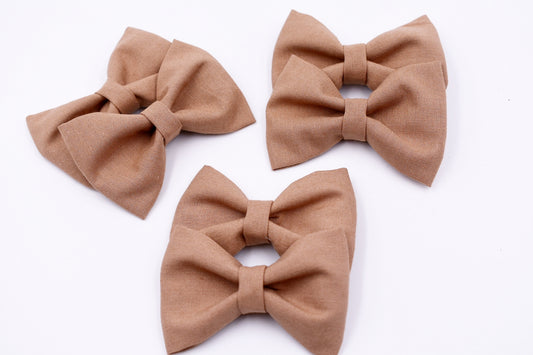 The perfect khaki pigtail bows